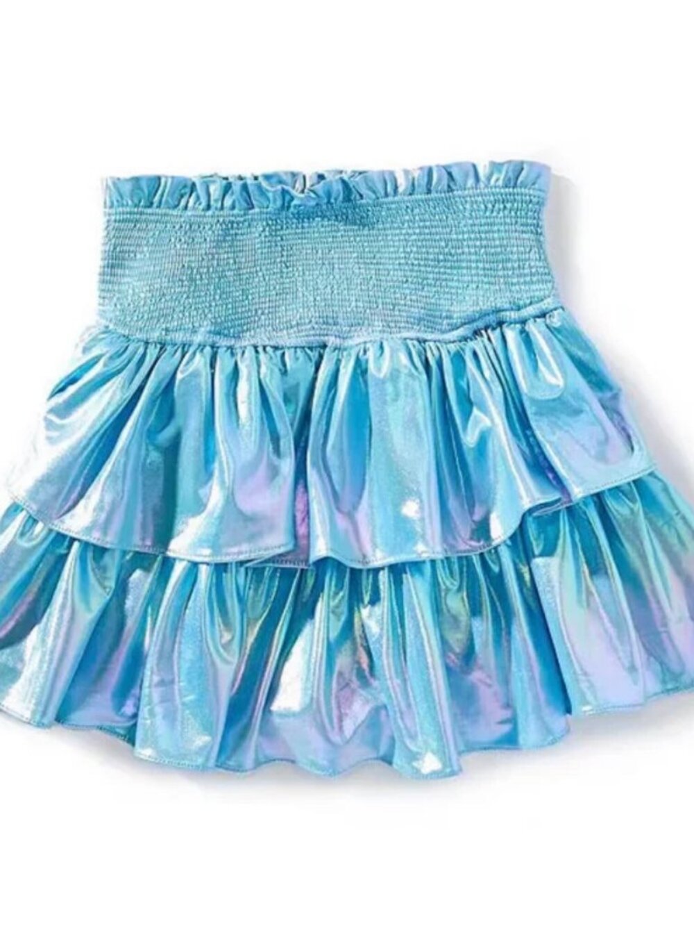 NWT Girl's Skort by BuddyLove in Metallic Blue Size Tween Large (TL)